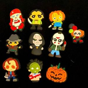 10pc Horror Icon Croc Charms